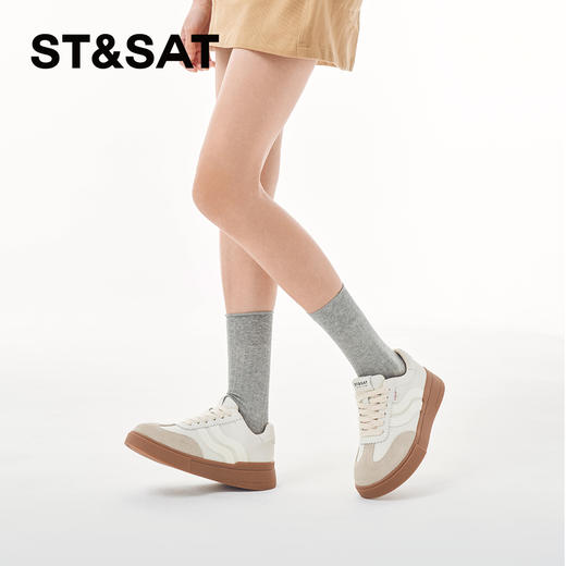 星期六复古德训厚底运动阿甘鞋SSC1112458 商品图7