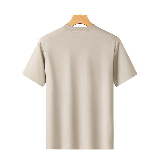 【含桑蚕丝】罗蒙男士夏季柔软亲肤短袖t恤男休闲男式t恤潮流男士t恤短袖 商品图4