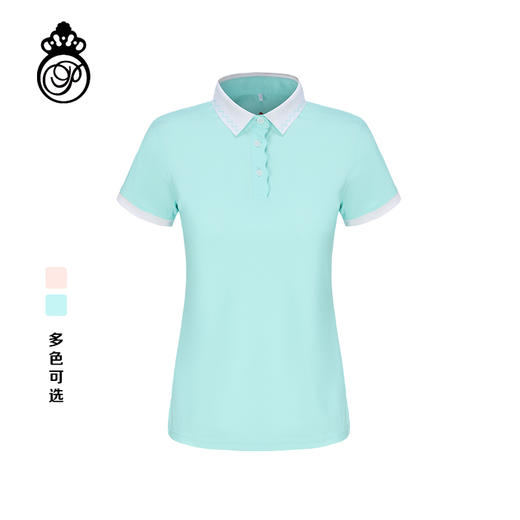 BNS-308A 【弹力亲肤】PROSIMON高尔夫女款春夏横机领POLO衫 商品图0