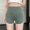 【清凉透气冰丝，显瘦提臀三分鲨鱼裤】冰丝鲨鱼皮面料，亲肤透气，高弹收腹提臀塑性女外穿夏季薄款，撞色拼接三分芭比骑行裤瑜伽打底短裤QQ 商品缩略图5