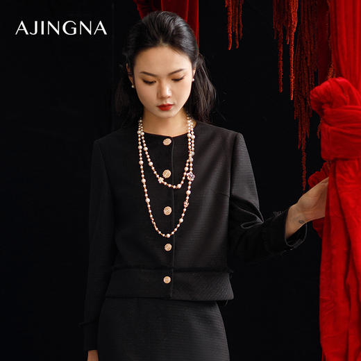 【商场同款】阿菁娜2024春季新款都市百搭短外套A29C107056 商品图2