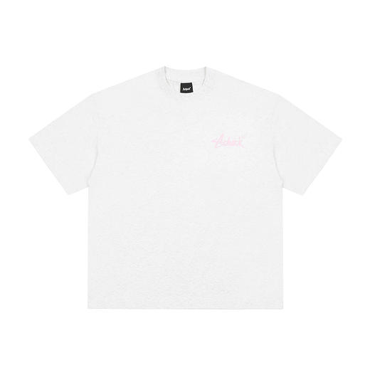 【Achock官方店】潮牌小花印花英文情侣半袖t恤美式宽松圆领短袖 商品图3