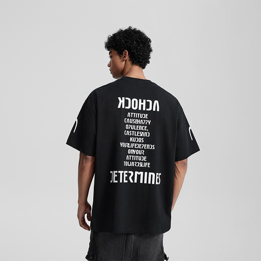 【🔥明星博主同款】美式街头字母印花情侣短袖潮牌重磅情侣T恤男女 商品图2