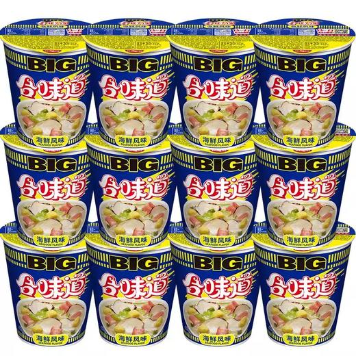日清方便面BIG合味道海鲜风味108g*12杯整箱装大杯日清面 商品图1
