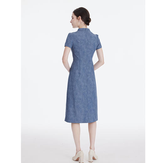 司歌旗袍连衣裙刺绣短袖修身A891160X 商品图3