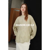 MAISON CECILE晕染灰绿色桑蚕丝随性风宽松上衣 商品缩略图4