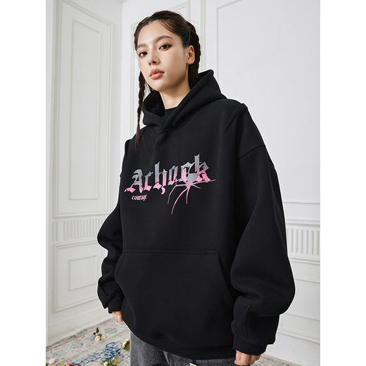 【Achock官方店】美式潮牌蜘蛛印花连帽拉链卫衣男高级潮帽衫原创 商品图1