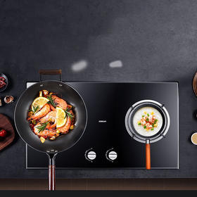 老板(Robam)聚中劲 火4.1KW 大火力 嵌入式台式两用 家用双灶 钢化玻璃JZT-7B19（天然气）