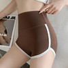 【清凉透气冰丝，显瘦提臀三分鲨鱼裤】冰丝鲨鱼皮面料，亲肤透气，高弹收腹提臀塑性女外穿夏季薄款，撞色拼接三分芭比骑行裤瑜伽打底短裤QQ 商品缩略图1