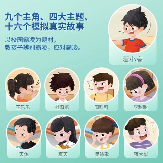 【拒绝霸凌！远离霸凌】细腻故事，培养宝贝坚毅，主动说不！教孩子拒绝校园霸凌全6册幼儿早教培养反抗意识教育绘本儿童图书 商品图2