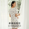 【深睡眠蚕丝睡衣】金三塔真丝针织印花短袖睡裙100%桑蚕丝家居服  YZFEB301 商品缩略图3