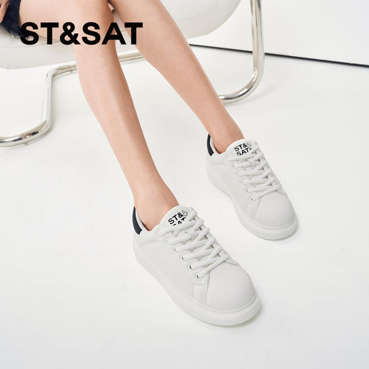 星期六经典百搭休闲小白鞋SSC1112349 商品图2
