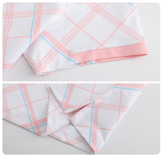 BNS-302A（PROSIMON高尔夫春夏女款格子印花短袖POLO衫T恤） 商品图3