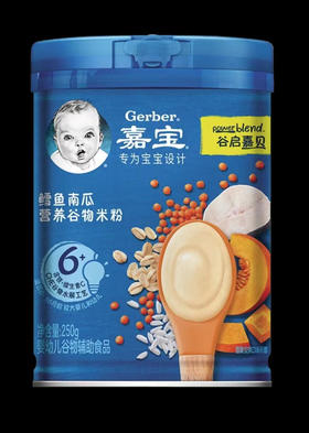 嘉宝鳕鱼南瓜营养谷物米粉250g