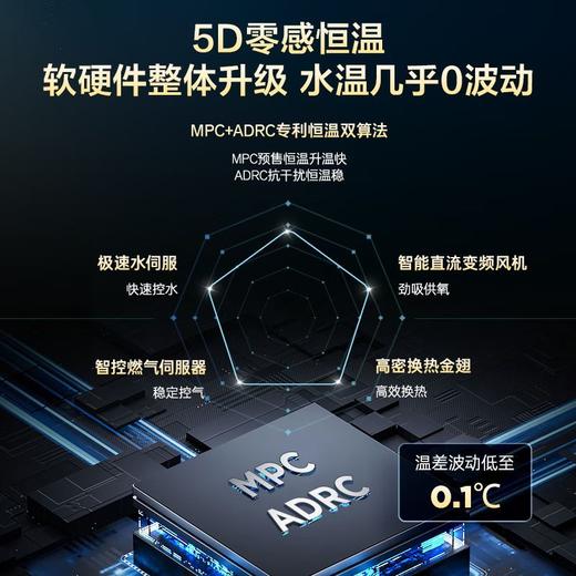 海尔16升零冷水燃气热水器水伺服恒温增压大水量ER5 海尔16升零冷水燃气热水器 商品图4