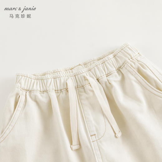 马克珍妮男童舒适纯棉五分牛仔短裤儿童裤子2024年夏装新款240517 商品图4