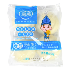 爱菊硬面老酵圆馒头360g