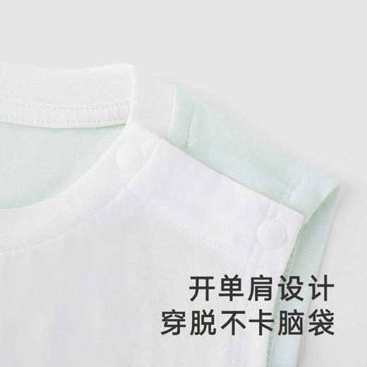 【商场同款】英氏婴儿衣服男宝无袖透气新生连体衣新款包屁衣 商品图1