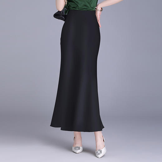 优雅包臀鱼尾裙，长款简约修身高腰显瘦半身裙MYX-33083 商品图1