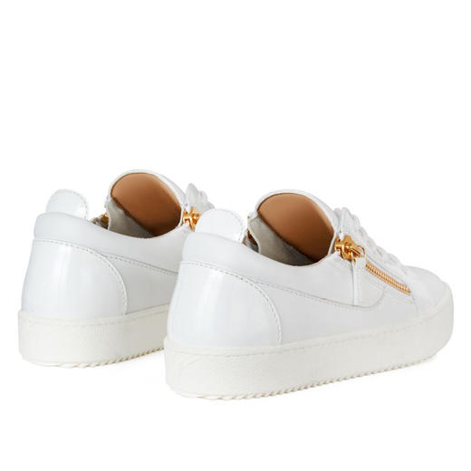 Giuseppe Zanotti 男士金属签名徽标 Gail 低帮休闲运动鞋 白色 RW00017007 商品图2