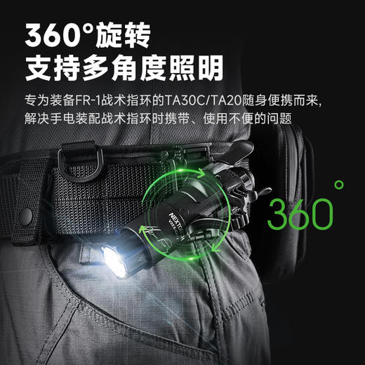 纳丽德（适配TA30C/TA30W/TA20等）V35 X-carry 手电筒战术快把套可360°旋转快速锁定可调节尺寸 V35 商品图2