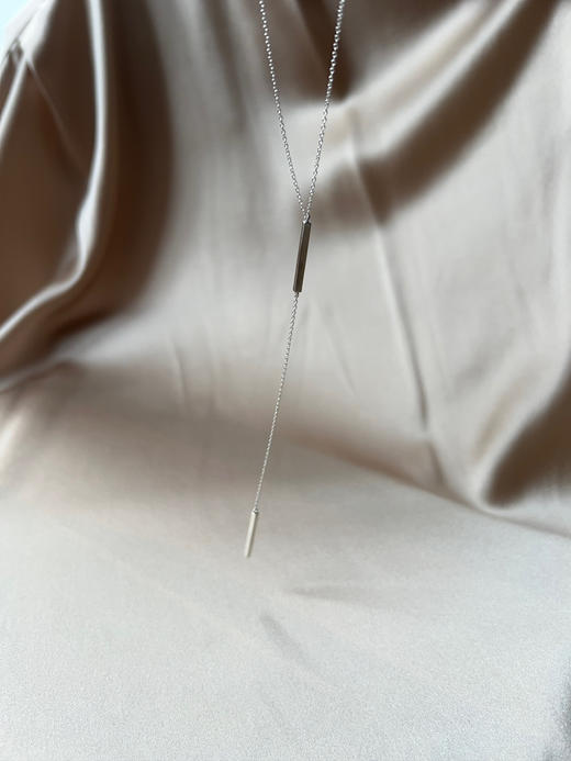 AWU｜L6 - Linear D1 necklace 【 直 】直双条 Y型项链 商品图1