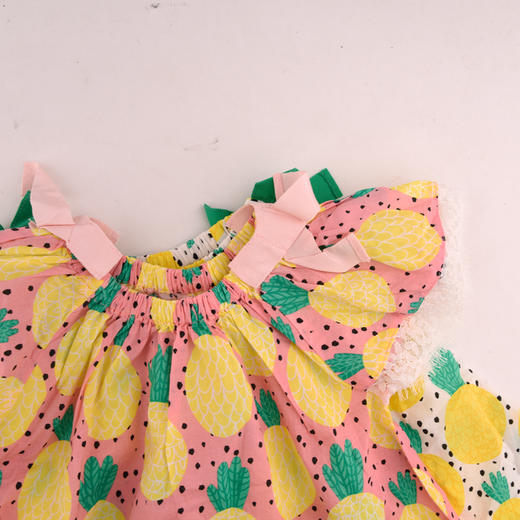 棉果果夏季女童短袖连衣裙M222701218279 商品图6