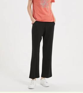 FF竹纤维女士罗马布休闲直筒裤1072