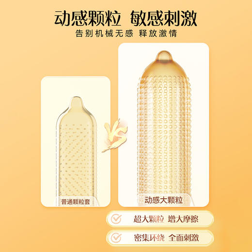 【动感颗粒】杰士邦 动感大颗粒避孕套 商品图1