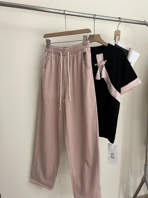 脏脏粉牛仔阔腿裤 商品图5