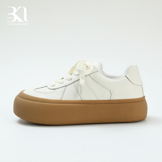 BAKERLOO舒适厚底系带德训鞋小白鞋女鞋 商品图0