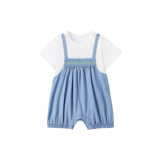 【商场同款】英氏婴儿衣服短袖女宝连体衣新生儿爬服春夏新款 商品图4