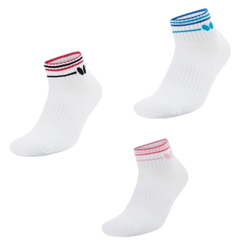 Butterfly蝴蝶乒乓球袜TBC-SO-090运动袜男女专业运动短筒毛巾袜