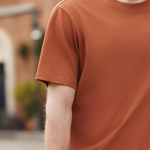 罗蒙男士夏季短袖t恤男大众休闲短袖男舒适圆领时尚男士t恤 商品图14