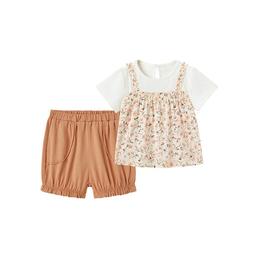 【商场同款】英氏婴儿衣服春夏透气百搭可爱女童衣服套装新款 商品图4