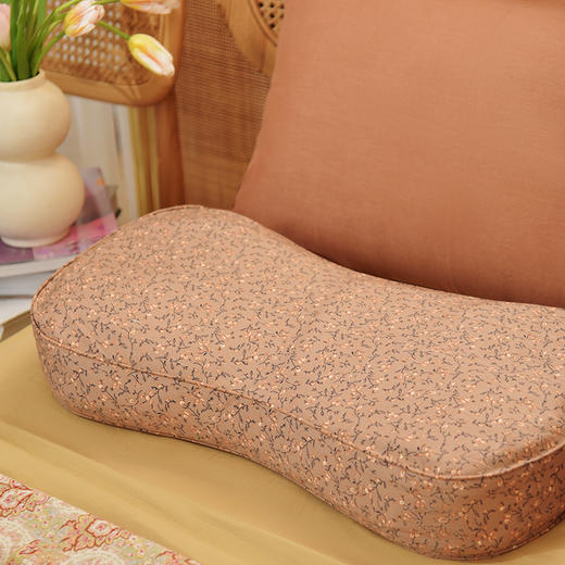 蔷薇之舞系列曲线枕荞麦壳枕头护颈椎病荞麦皮睡眠四季 商品图2