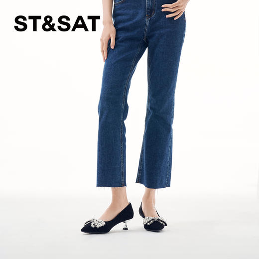 星期六精致闪钻蝴蝶结细高跟SSC1111058 商品图8