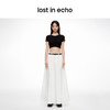 lost in echo2024春季新款设计师品牌及地长款酸洗牛仔伞裙 商品缩略图3