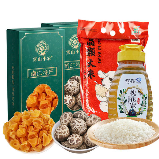南江县干货+大米+蜂蜜组合 商品图0