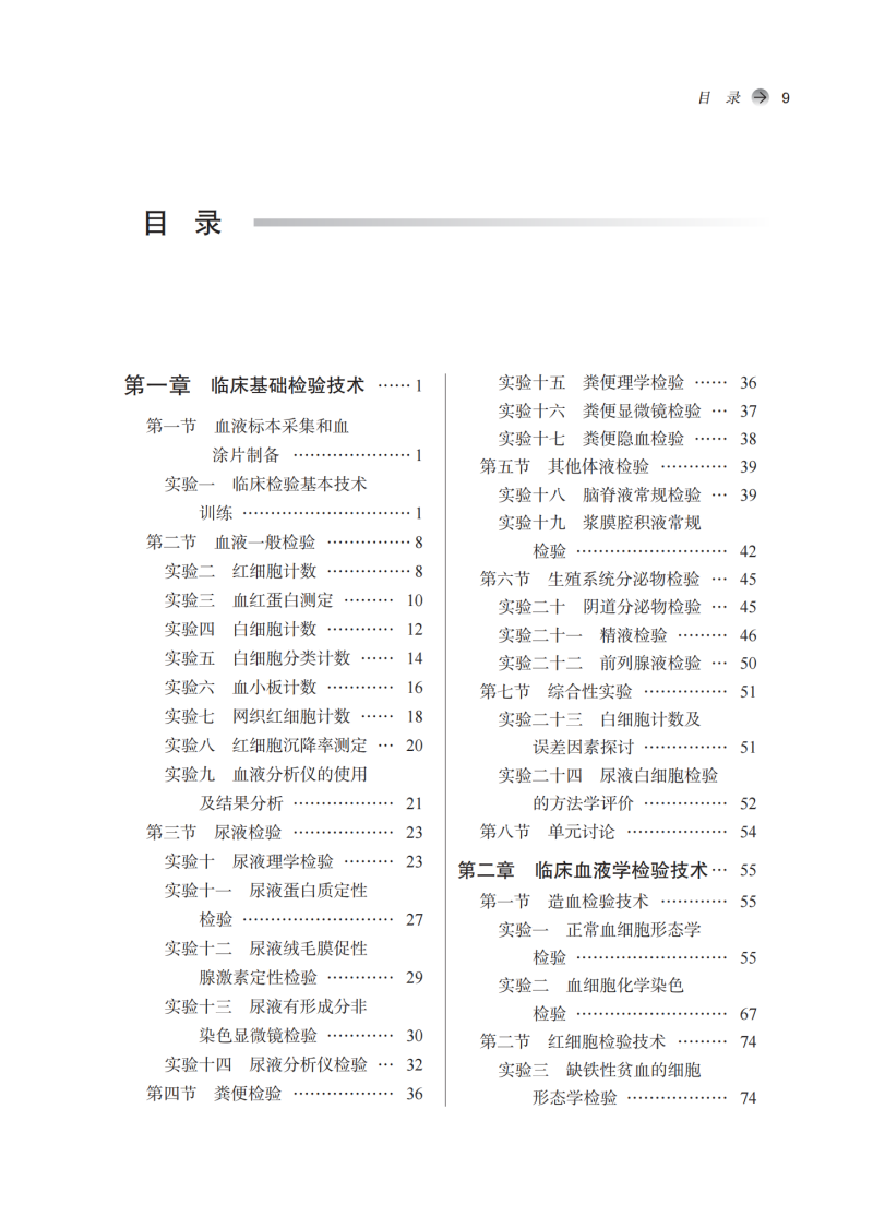 目录9787513285940医学检验实验教程1.png