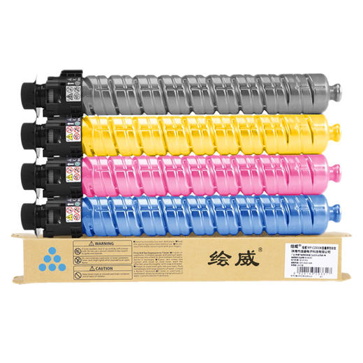 绘威MP-C2504四色粉盒套装 适用理光Ricoh SP C2004 C2504复印机墨盒 墨粉盒 碳粉 商品图1