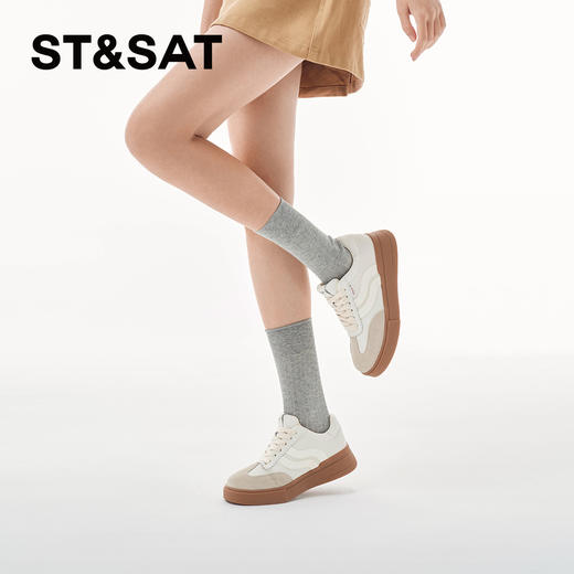 星期六复古德训厚底运动阿甘鞋SSC1112458 商品图8