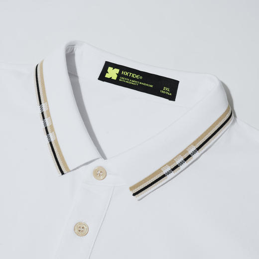 【秒杀专属】HX 夏季翻领短袖T恤Y102320349101/02POLO杉 商品图4