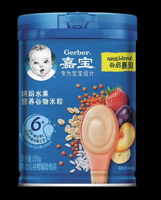 嘉宝缤纷水果营养谷物米粉250g 商品图0