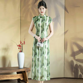 2024新款夏季年轻款新中式改良国风修身气质小清新旗袍KK2333