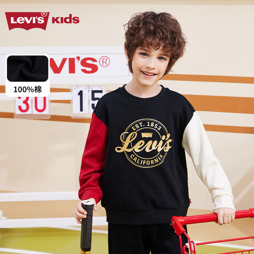 LEVIS 春 大童小童婴童 儿童童装卫衣 LVB-FW-K910 商品图0