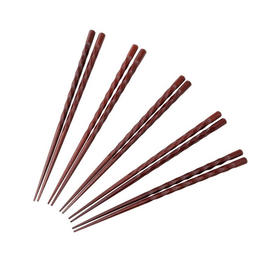 木筷5双组 波纹