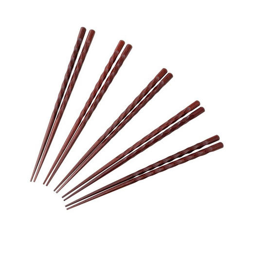 木筷5双组 波纹 商品图0