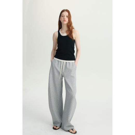 MAISON CECILE经典三色/春夏高腰百搭弧形运动裤 商品图0