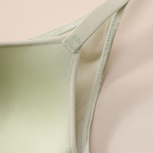 【双面蚕丝聚拢款】真丝缎面亲肌棉杯包容稳定无钢圈文胸内衣金三塔  NZFDC305 商品图4